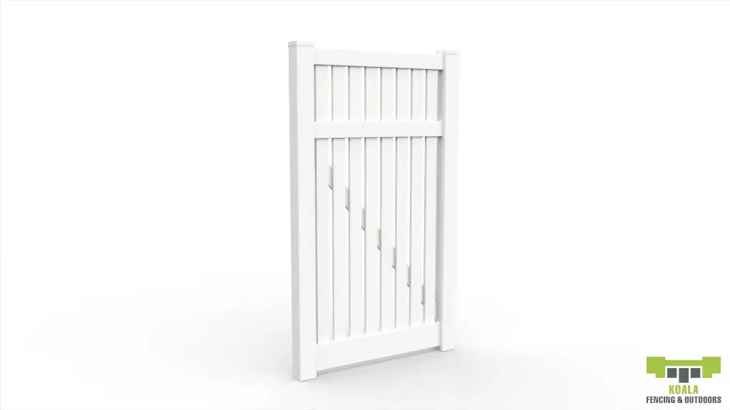 PVC Swing Gate - S01 (Semi Privacy) | PVC Fencing Brisbane | Durable ...