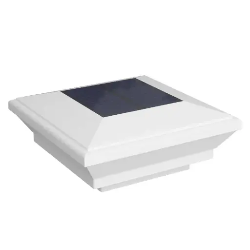 PVC Post Cap - Solar (Lights up at night)